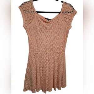 Victoria's Secret Peach Lace Mini Dress Size Med